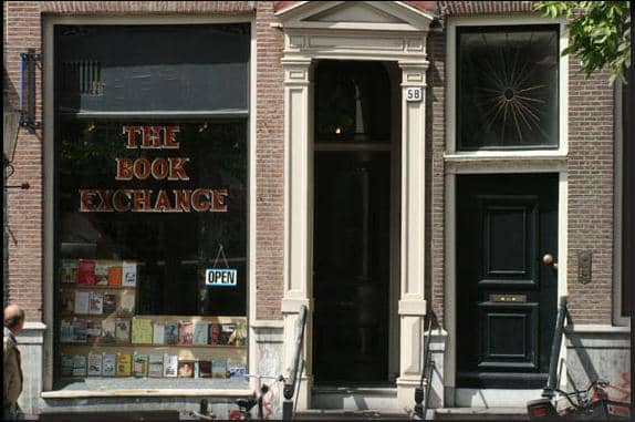  The Book Exchange bookstore in Amsterdam front entrance